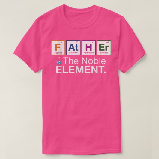 元素のパパギフト 父の日の科学 Tシャツ (デザイン正面)