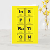 元素の化学周期表：InSPIRaTiON カード (黄色い花)