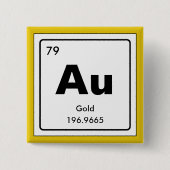 元素の化学的周期表:オー 缶バッジ (正面)