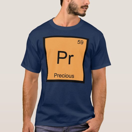 元素の周期表 名前 貴重な化学 Tシャツ (正面)