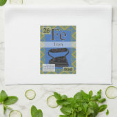 元素の周期表（鉄、鉄） キッチンタオル (折り畳み)