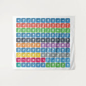 元素の周期表 3 タペストリー (正面(横))