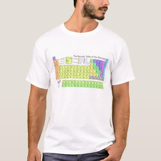 元素の周期表 Tシャツ (正面)