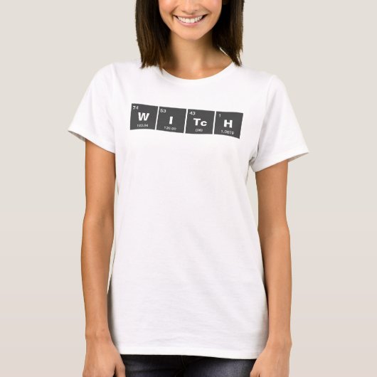 元素の周期表: WITcH Tシャツ (正面)