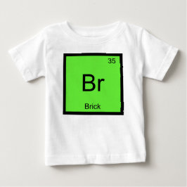元素周期表のレンガの名前 ベビーTシャツ