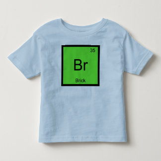 元素周期表のレンガの名前 化学 トドラーTシャツ