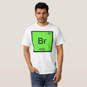 元素周期表のレンガの名前 Tシャツ (正面フル)