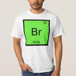 元素周期表のレンガの名前 Tシャツ