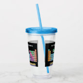 元素周期表の装飾用クッション アクリルタンブラー (左)