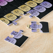 元素周期表の装飾用クッション ジグソーパズル (側面)