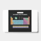 元素周期表の装飾用クッション バッジ (裏面)