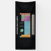 元素周期表の装飾用クッション 横断幕 (縦)