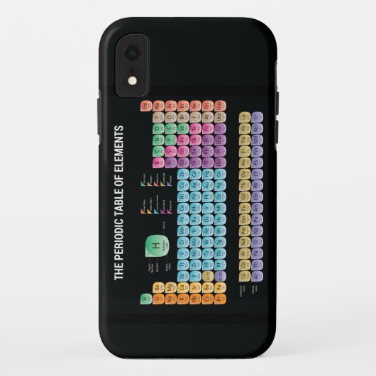 元素周期表の装飾用クッション Case-Mate iPhoneケース (裏面)