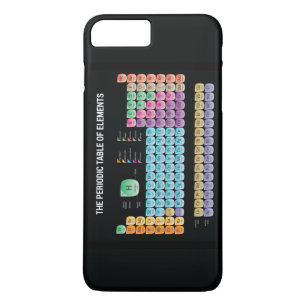 元素周期表の装飾用クッション iPhone 8 PLUS/7 PLUSケース