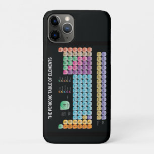 元素周期表の装飾用クッション iPhone 11 PROケース
