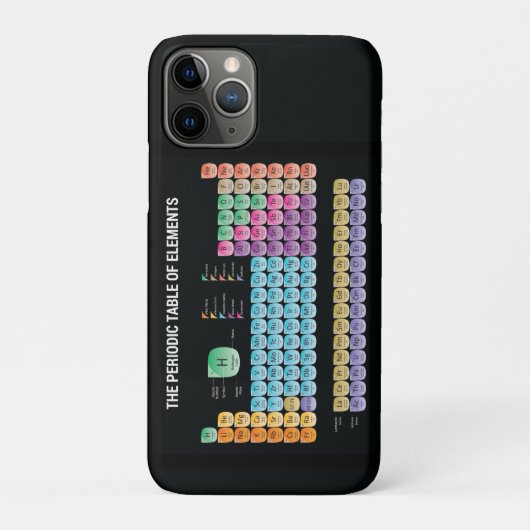 元素周期表の装飾用クッション Case-Mate iPhoneケース (裏)