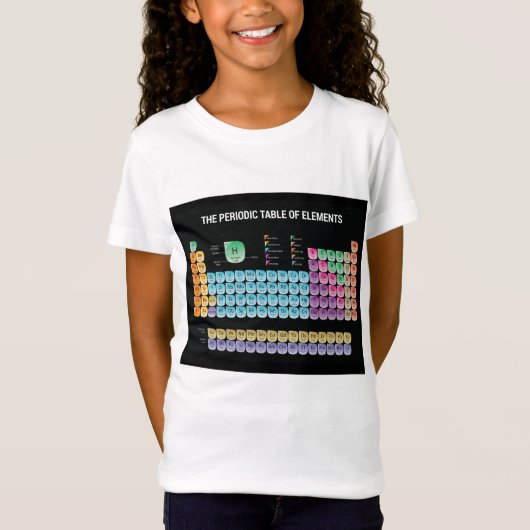 元素周期表の装飾用クッション Tシャツ (正面)