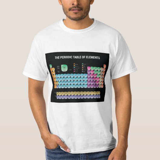 元素周期表の装飾用クッション Tシャツ (正面)