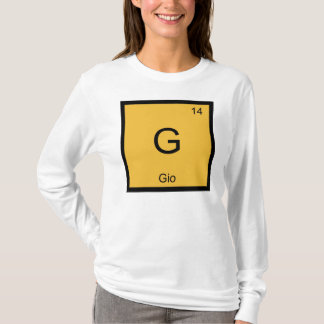 元素周期表のGio名化学 Tシャツ
