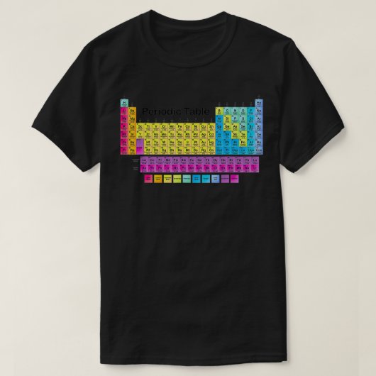 元素周期表1 Tシャツ (デザイン正面)