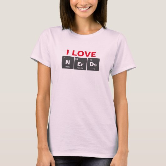 元素周期表:おたく Tシャツ (正面)