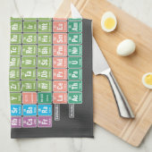 元素周期表 キッチンタオル (四つ折り)