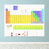 元素周期表 キャンバスプリント (インサイチュ (ウッドフロア))