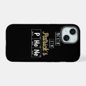 元素周期表 化学 パーソナライズデザイン iPhone 15ケース (裏面横)