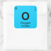 元素周期表（酸素） スクエアシール (バッグ)