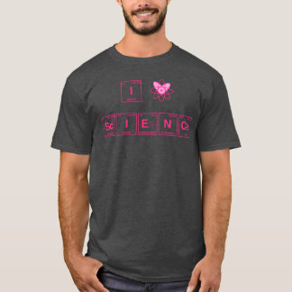 元素周期表 I LOVE SCIENCE Tシャツ