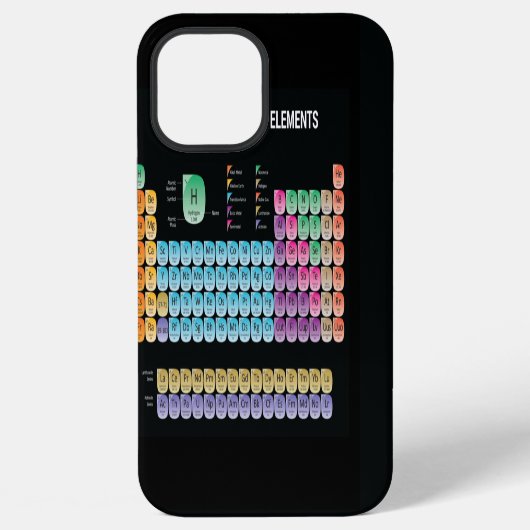 元素周期表 iPhoneケース (裏面)