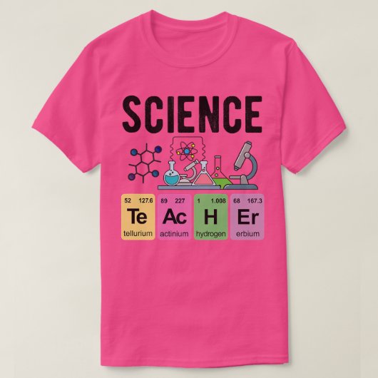 元素周期表 Tシャツ (デザイン正面)
