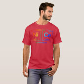 元素周期表LGBTQレインボーNICE Tシャツ (正面フル)