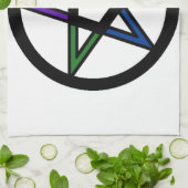 元素星形五角形 キッチンタオル (折り畳み)