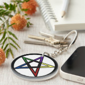 元素星形五角形 キーホルダー (正面右)