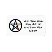 元素星形五角形 ラベル (正面)