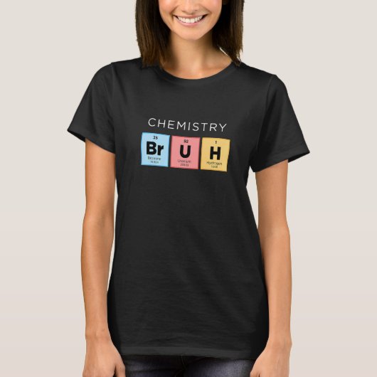元素科学の周期表 Tシャツ (正面)