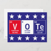 元素表スペル投票 ポストカード (正面/裏面)