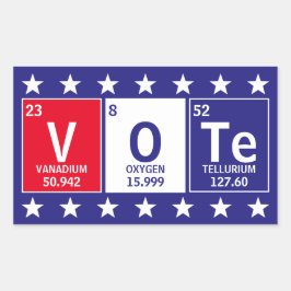 元素表スペル投票 長方形シール