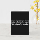 元素表パパ 面白い化学おやじ カード (黄色い花)