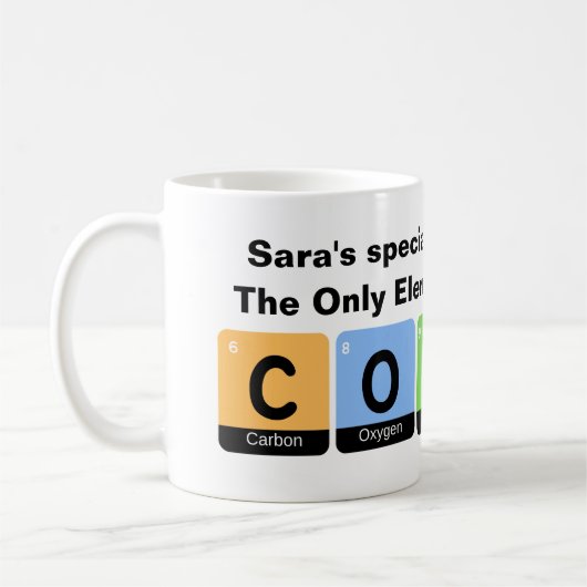 元素表 科学者 コーヒー好き コーヒーマグカップ (左)