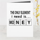 元素記号 お金 面白い元素記号 カード (黄色い花)