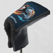 元素調和、イン、自然のヤン。 ゴルフヘッドカバー (3/4 正面)