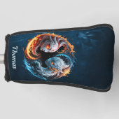 元素調和、イン、自然のヤン。 ゴルフヘッドカバー (正面)