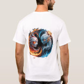 元素調和、イン、自然のヤン。 Tシャツ (裏面)