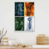 元素鍵 ポスター (キッチン)