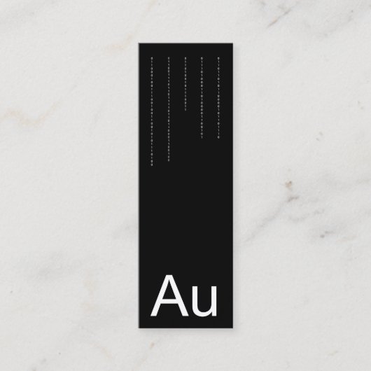 元素 スキニー名刺 (正面)