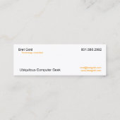 元素 スキニー名刺 (裏面)