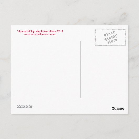 元素 ポストカード (裏面)