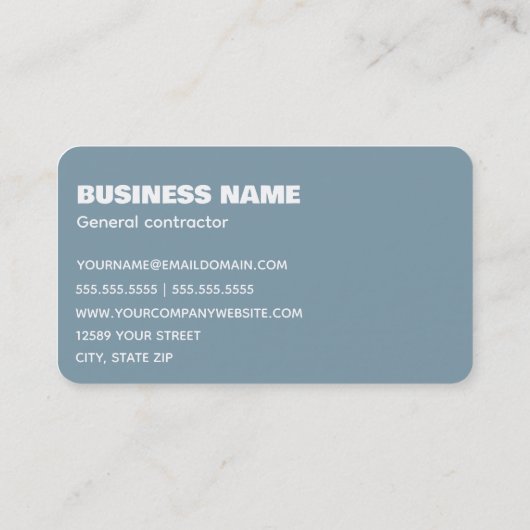 元請負人 名刺 (裏面)